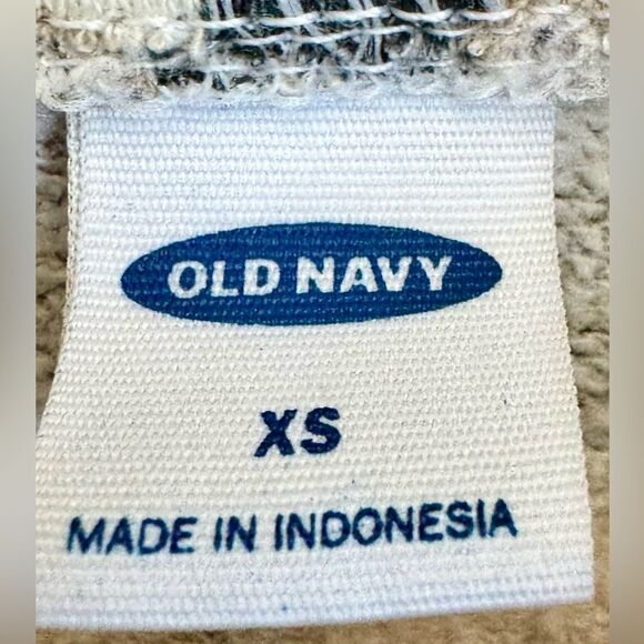 Old Navy Mock Neck Half Zip Leopard Print Drawstring Hem Pullover Sweatshirt. XS - Picture 5 of 6